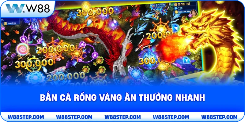 Bắn cá rồng vàng ăn thưởng nhanh