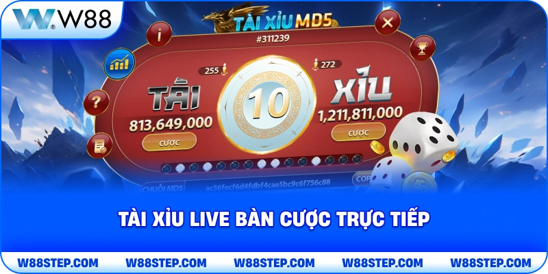 Tài xỉu live bàn cược trực tiếp